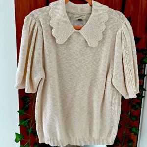 Short sleeve sweater